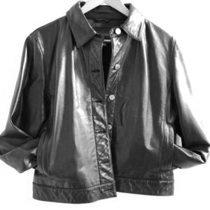 Banana Republic black leather jacket